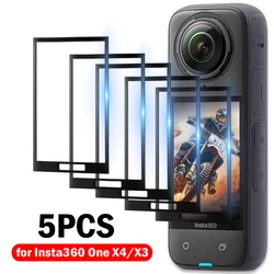 Protector de pantalla curvado 3D para Insta360 One X3 X4, película protectora para videocámaras de acción, 1-5 piezas