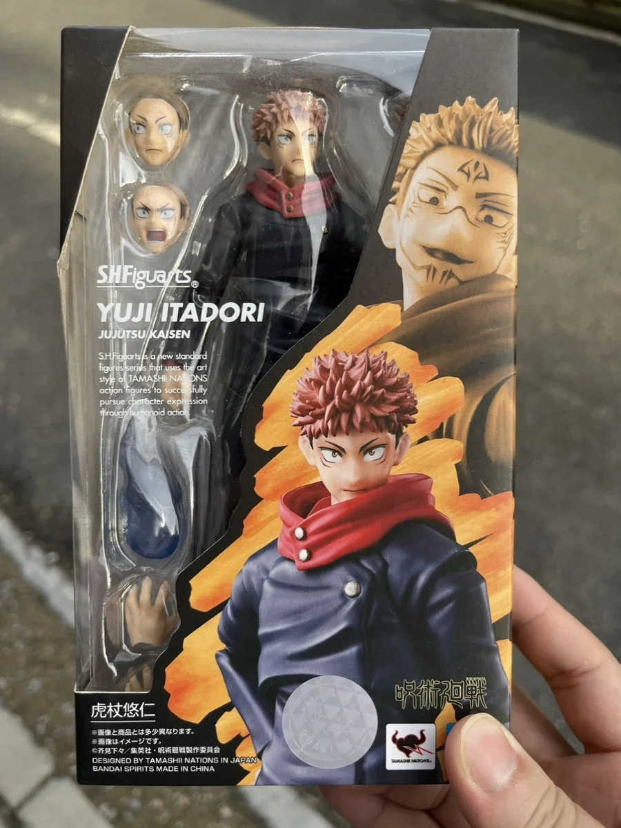 Bandai-Jujutsukaisen YUJI ITADORI نموذج شخصية أنيمي ، شخصية حركة الصبي SHF ، لعبة حقيقية أصلية ، دمية مجموعة ، متوفرة بالمخزون