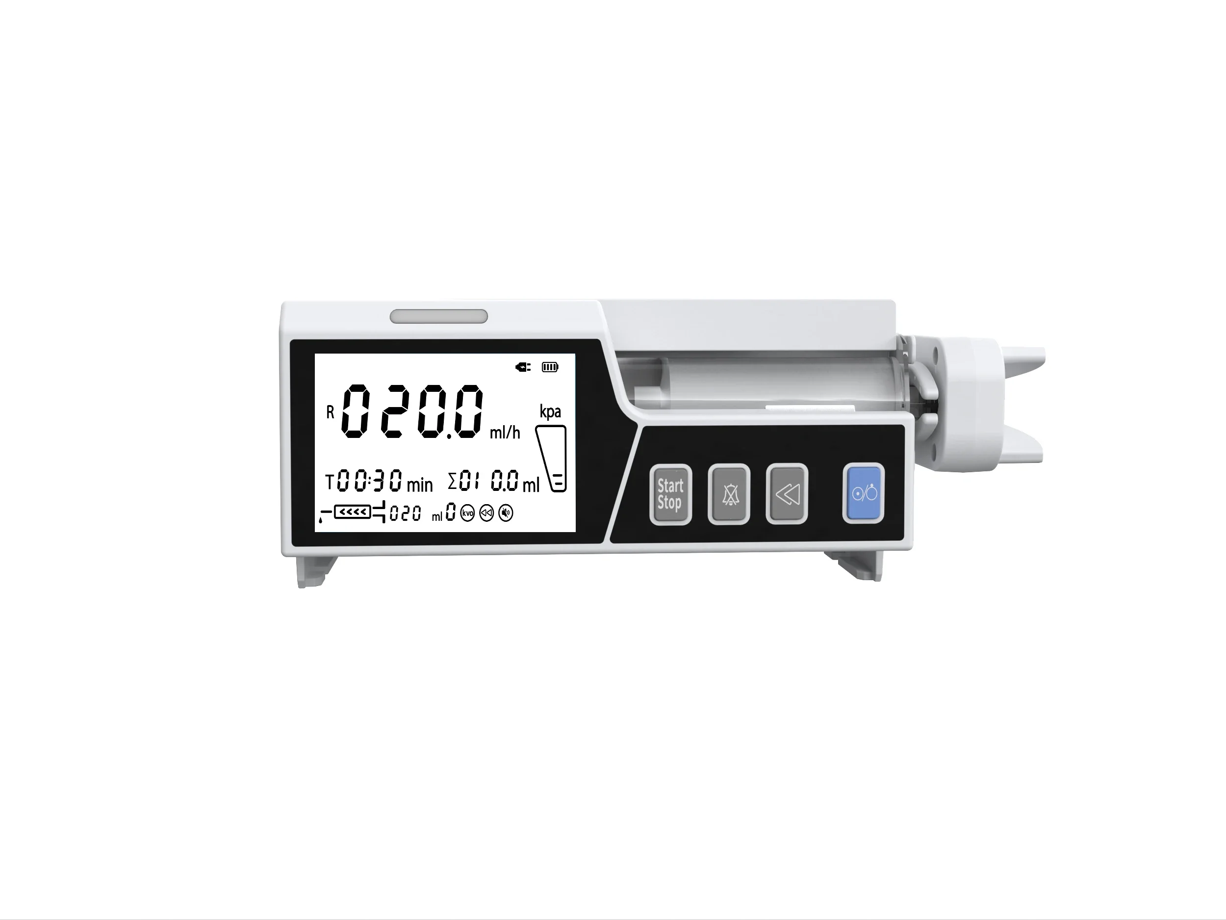 Stackable Type Human or Veterinary Use Syringe Pump Infusion pump LCD real-time Alarm Transfusion Heater