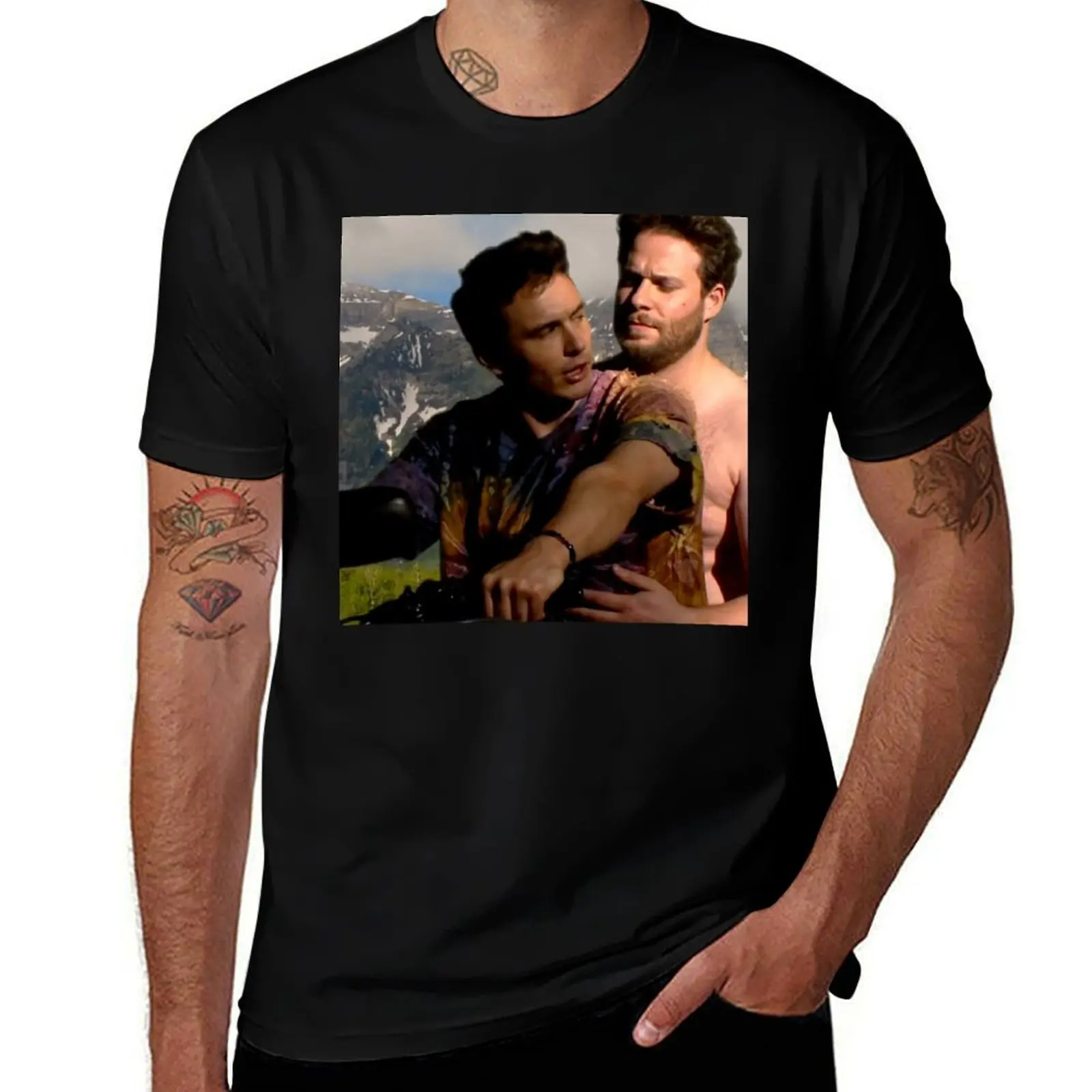 

James Franco & Seth Rogen T-Shirt Basic Tee Shirt for Everyday Outfit