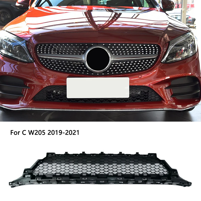 Front Lower Radiator Grille Bumper Grills Accessory A2058856204 For Mercedes Benz C Class Klass W205 2019-2021 Year