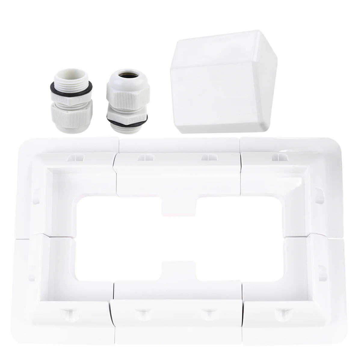 

7Pcs Solar Panel Mounting Holder Tough ABS for Rv Boat Yacht Solar Power System Reliable Secure Installation Bracket