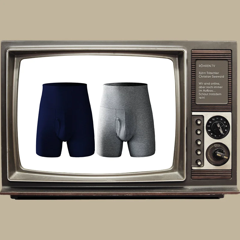 1 قطعة ملابس داخلية للرجال الرجال القطن عالية الخصر البطن حجم كبير إطالة مكافحة ارتداء الساق بالإضافة إلى الدهون الدافئة الرياضة سراويل بوكسر