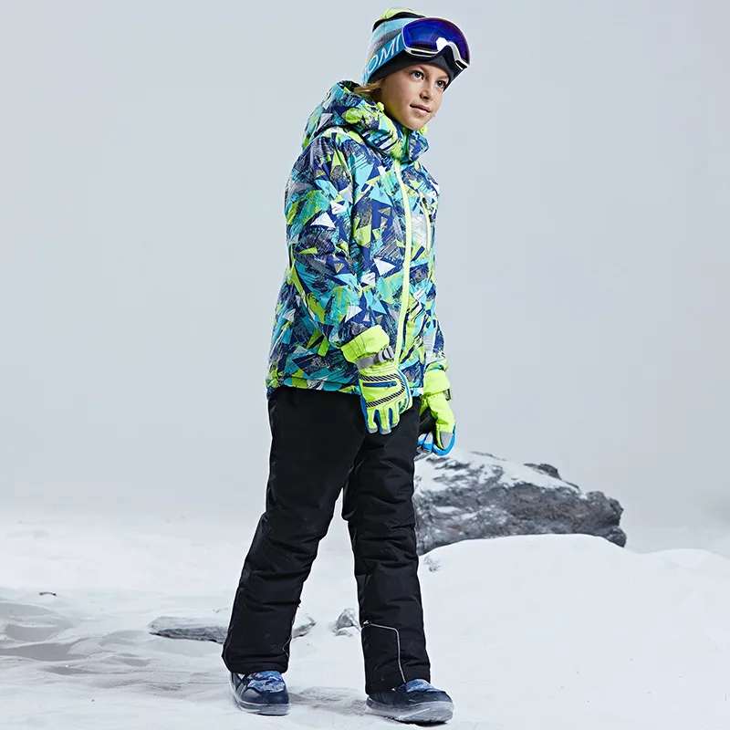 

-30℃ Children's ski suit snow set cross-country 100-160cm 5 6 7 8 9 10 11 12 13 14 15 years boys girls Off road Warm waterproof