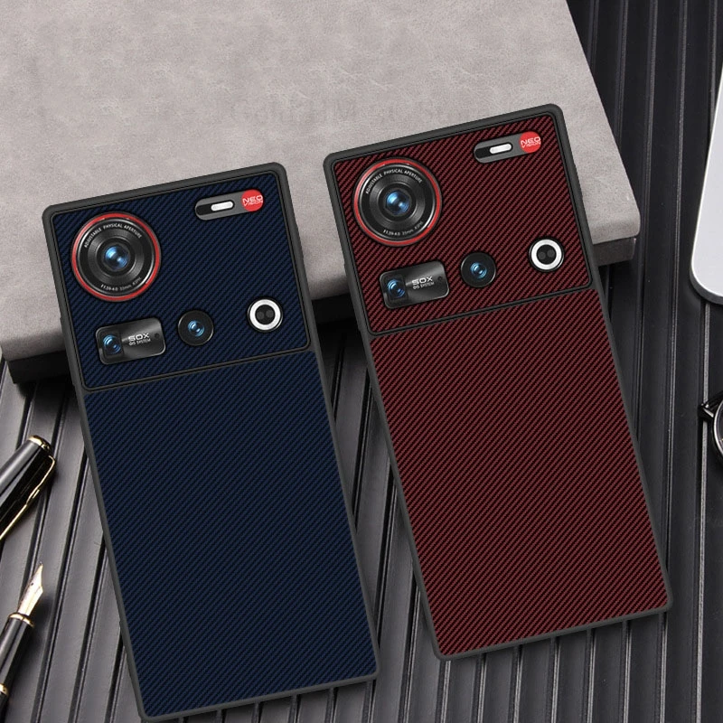 

Kevlar Leather Pattern Phone Case For ZTE nubia Z70S Ultra Soft TPU Silicone Protection Cover Nubia Z70 Ultra Z60S Pro Z50 Ultra
