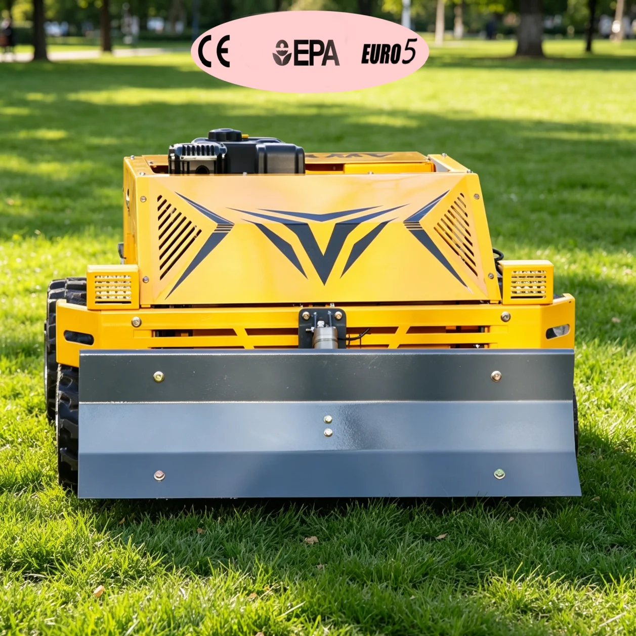 

Customized Professional Remote-Controlled Weed Trimmer for Slope Field Terrain - Garden Orchard Operating Tool