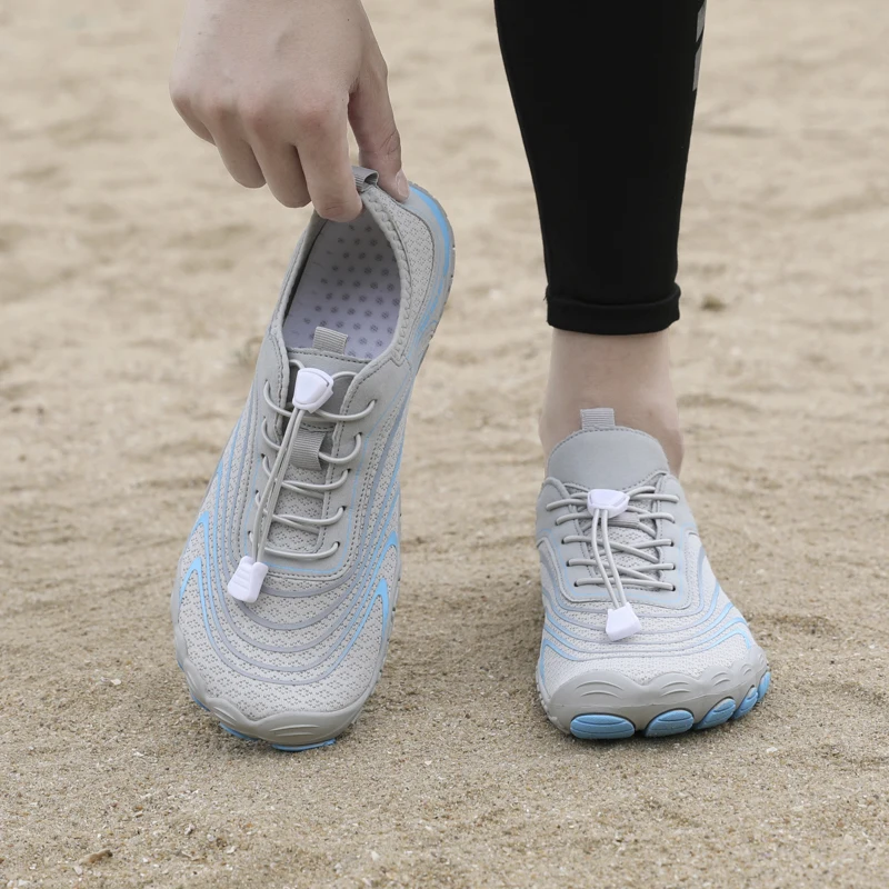 

Light Grey Non-slip Water Shoes Quick Dry Barefoot Aqua Sneakers For Men Women Beach Swimming Hiking Fishing