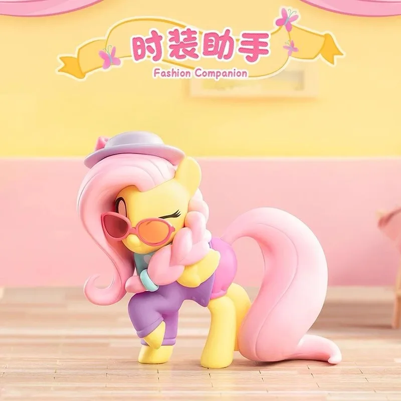 Genuine My Little Pony Fluttershy Sweet Diary Series Blind Box Ornament Action Figure Cartoon Decor CollectibleToy Surprise Gift