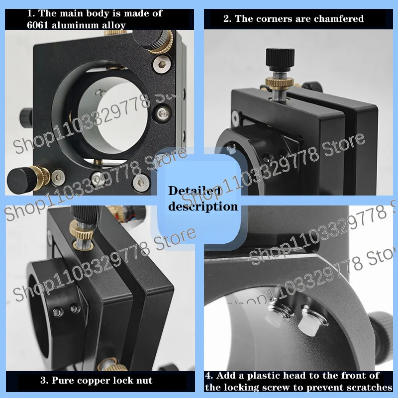 Laser equipment beam expander 4D adjustment frame, red light mirror adjustment frame, welding machine optical path accessories