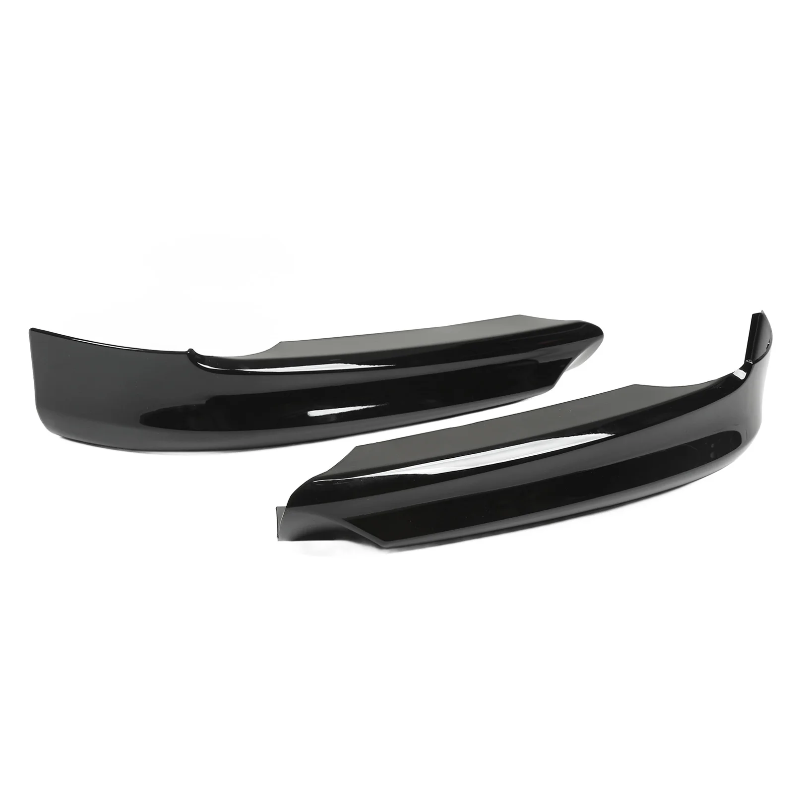 

For BMW 3 Series E90 1 Pair Front Bumper Spoiler Lip - Aerodynamic Black Replacement Accessory