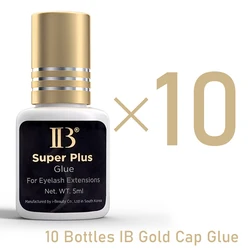 IBeauty Super Plus Glue For Eyelash Health Extension Original 5ml Black Cola Gold Cap Korea 1-2Sec Fast Dry Makeup Tools Health