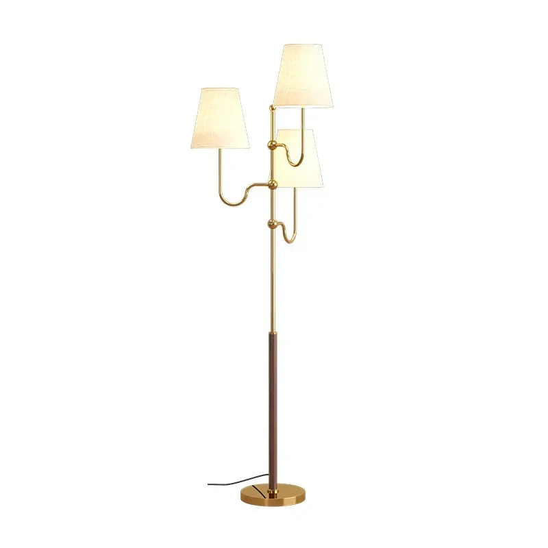 

Floor lamp wabi sabi American retro high-end living room sofa bedroom high-value vertical desk lamp