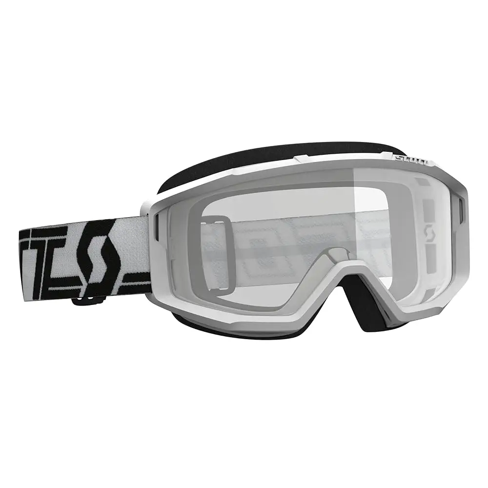 

Free Shipping Clear Goggle, White/Black with Clear Lens