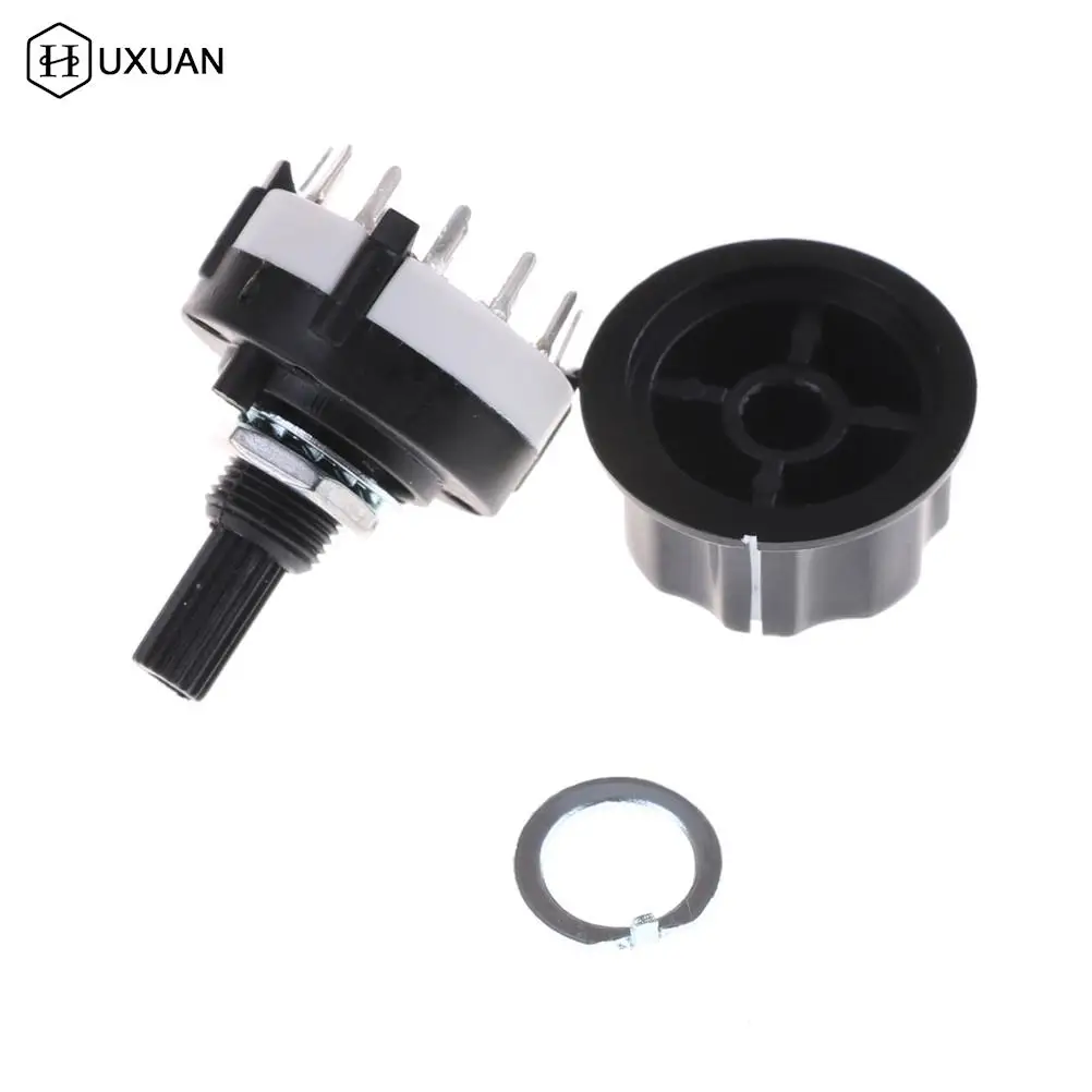 1pc High-quality RS26 1 Pole Position 12 Selectable Band Rotary Channel Selector Switch Single Deck Rotary Switch Band Selector