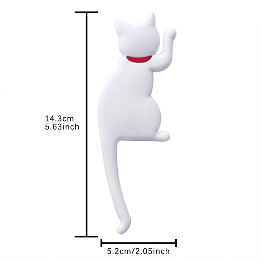 2pcs Cute Cat\'s Tail Magnetic Auxiliary Hooks,key Hanging,Decorative Hooks Clothes Hooks,Bag Hooks,Earphone Hook,Back to School