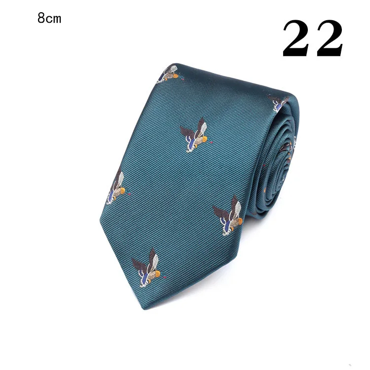 RBOCOTT Fashion Vibrant 8cm Dot Striped Multicolor Bird krawaty dla mężczyzn formalne na wesele akcesoria do prezentów