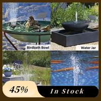 200L/H Solar Panel Water Fountain Pool Pond Garden Water Sprinkler Sprayer Black Plastic For Bird Bath Water Fountain Pump