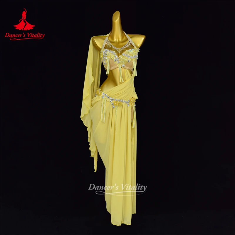 Buikdanskostuum voor volwassenen en kinderen Aangepaste oosterse dansvoorstellingskostuums Buikdanseres Competitiekleding