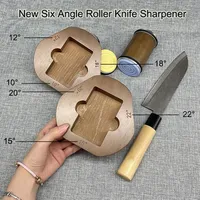 New【3/6 Angle】Hob Knife Sharpener 10/12//15/18/20/22° Hob Knife Sharpener Professional Grinding System Diamond  Sharpening Stone