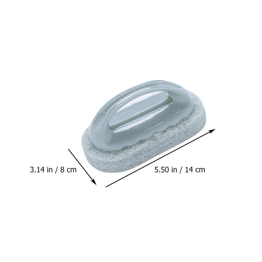 

6pcs Strong Cleaning Sponge Brush With Handle Thickened Durable Household Kitchen Bathroom Sink Scrubber Toilet Home Supply