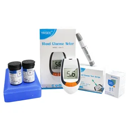 YASEE glucometer GLM-77 GLS-77 Blood Glucose Test Strip Lancet Diabetes testing kit Sugar measuring device wholesale Medical sup