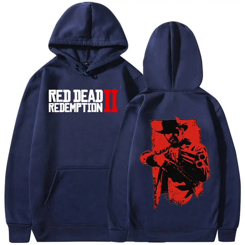 هوديس وهوديس مطبوعة عصرية من Red Dead Redemption لخريف وشتاء بلوفرات رجالية مريحة ودافئة
