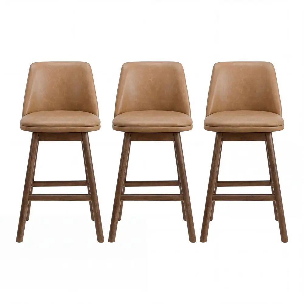 

Ridge Home Goods Chapman 26 H CounterHeight Backless Swivel Bar Stool Weathered Gray