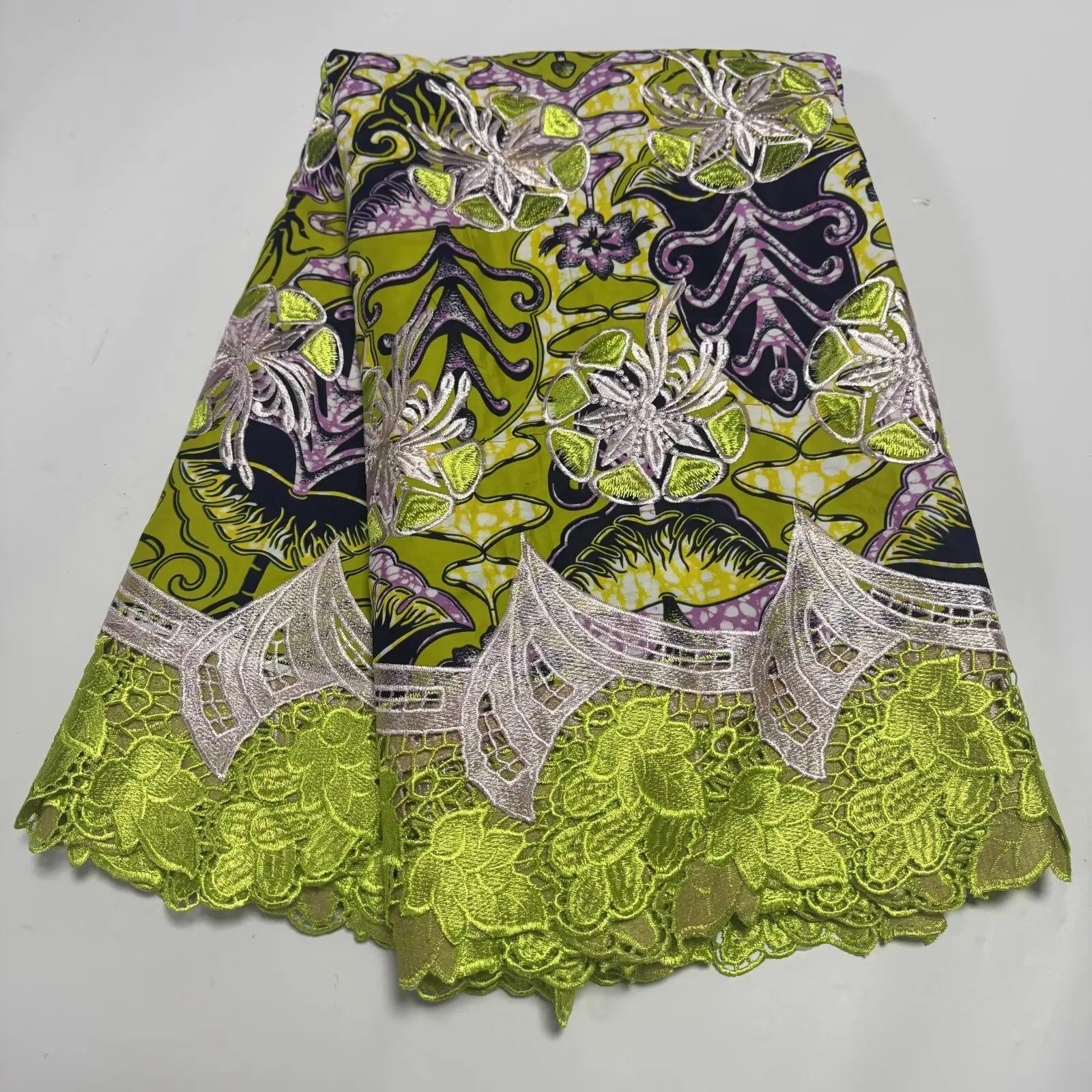 Kain Brokat Cerecloth Terbaru 2025, Model Afrika Nigeria Prancis untuk Gaun Pesta Pernikahan Mewah dan Jahitan Pengantin