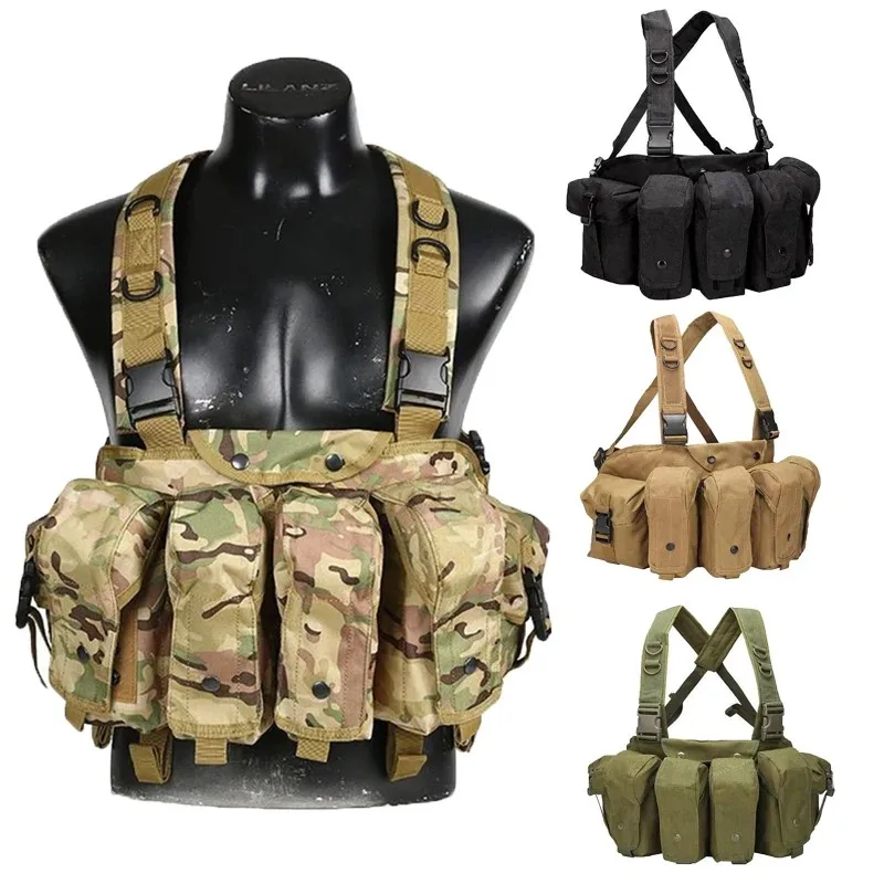 Hunting Multicam Tactical AK Vest Airsoft Ammo Chest Rig AR AK 47 Magazine Combat Outdoor CS Vest Molle Shooting Accessories