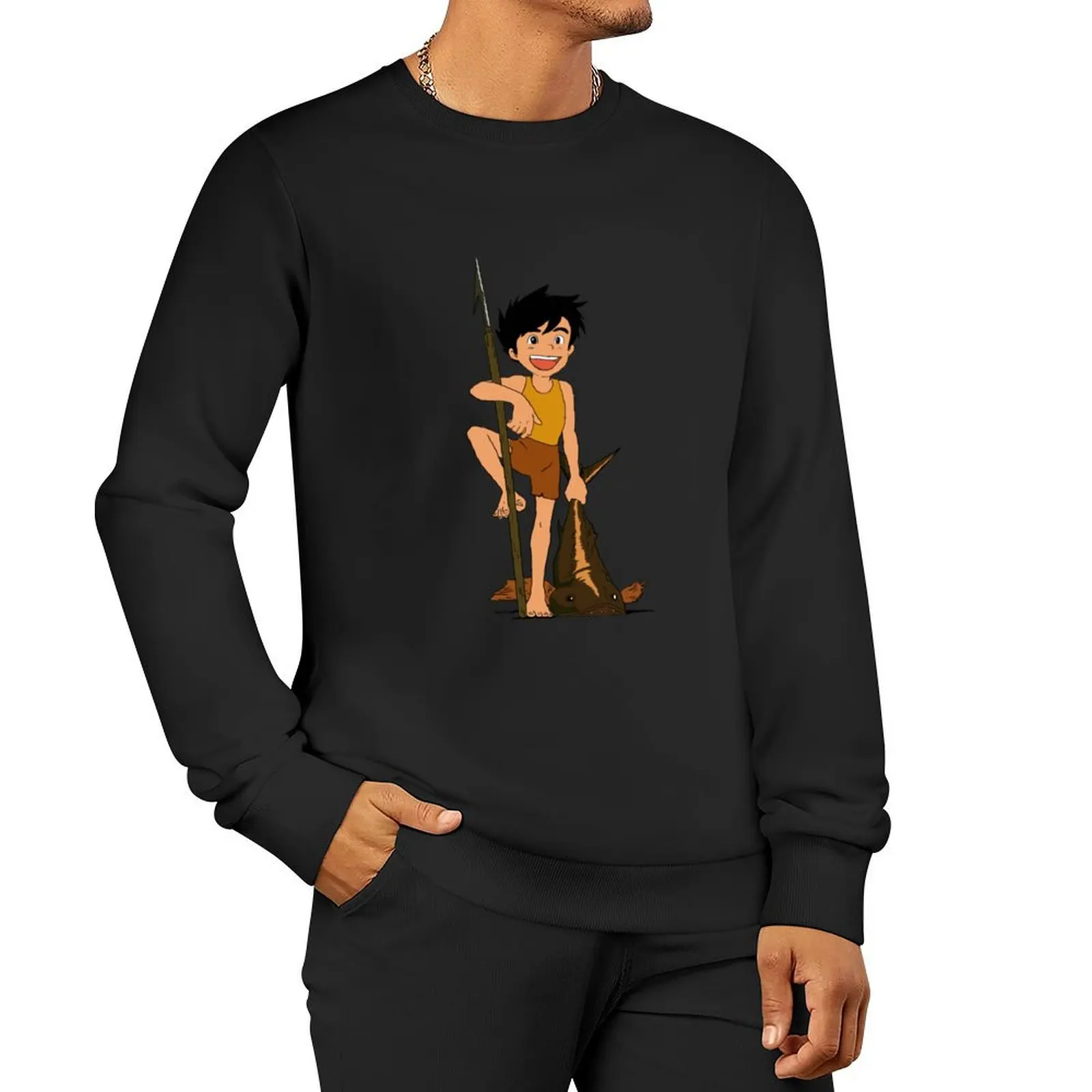 Conan The Future Boy Illustration Fan Art Pullover Hoodie mens designer clothes sweatshirt men