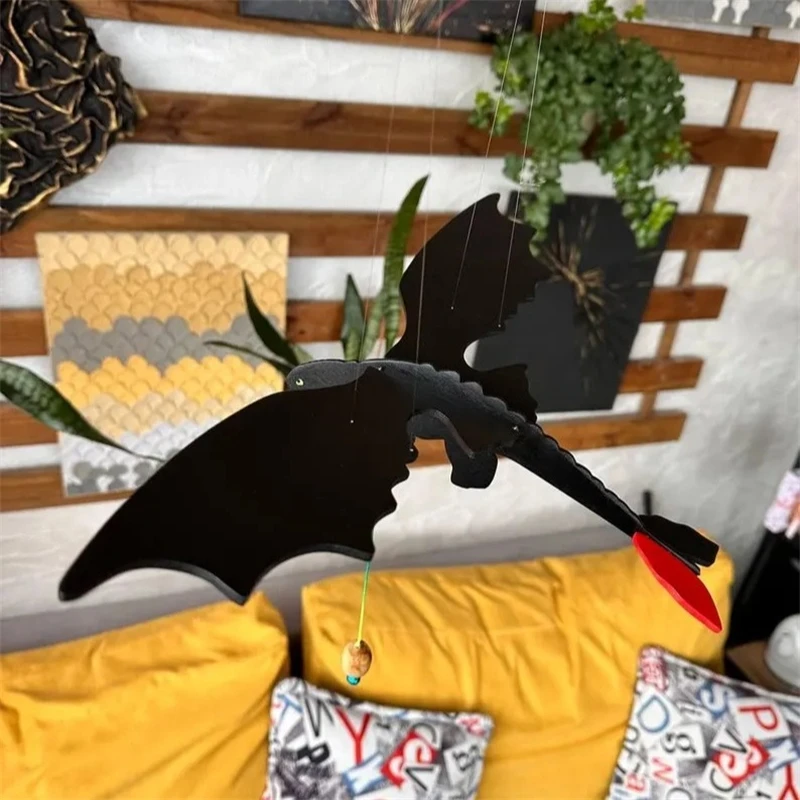 

Средиземноморский стиль, летающий дракон, подвесной мобильный винтажный декор для детской комнаты, креативное художественное украшение, настенный орнамент для детской спальни, подарок