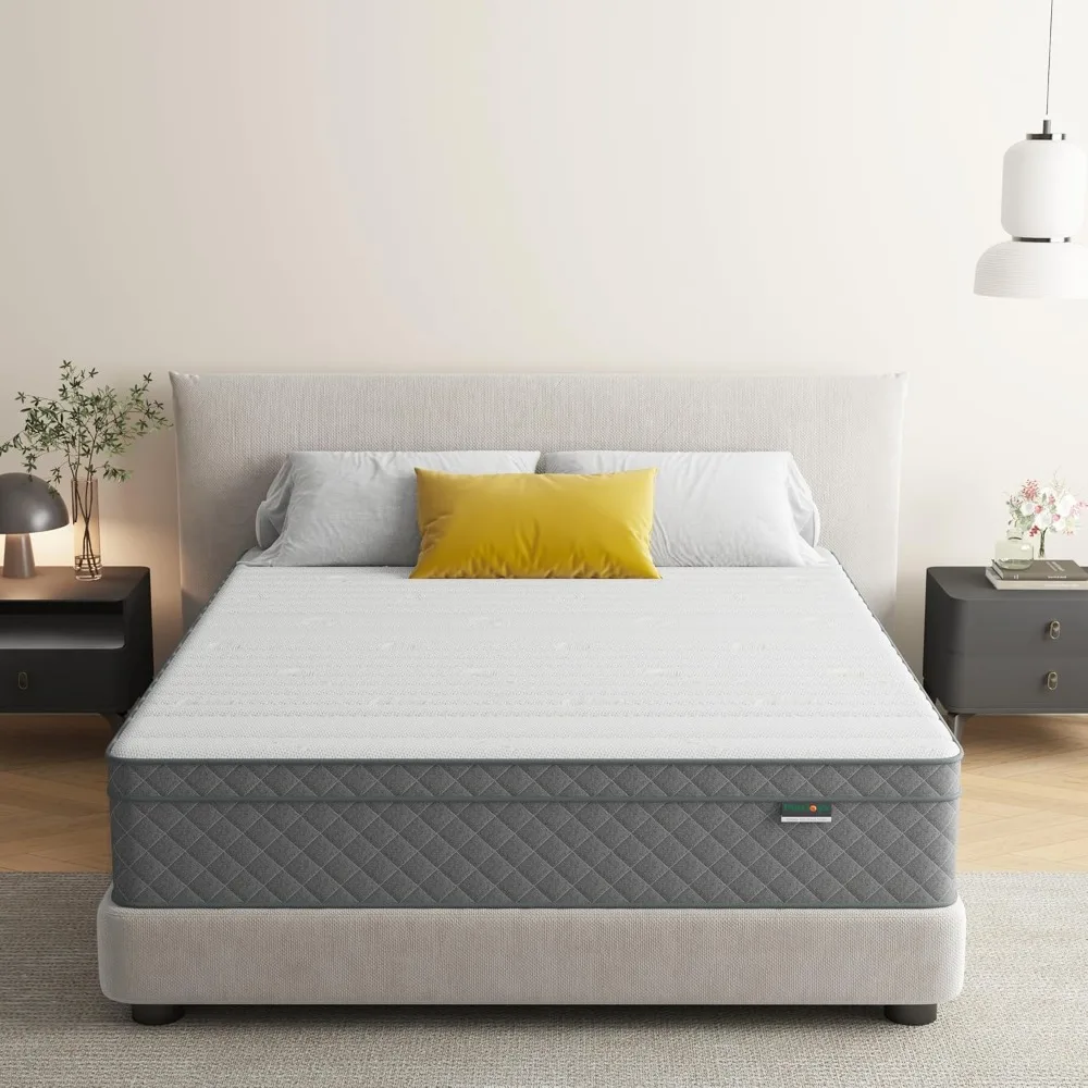 

12 inch Full Mattress, Cooling-Gel Memory Foam and Pocket Spring Full Hybrid Mattress, Medium Firm Feel, Mattresses in