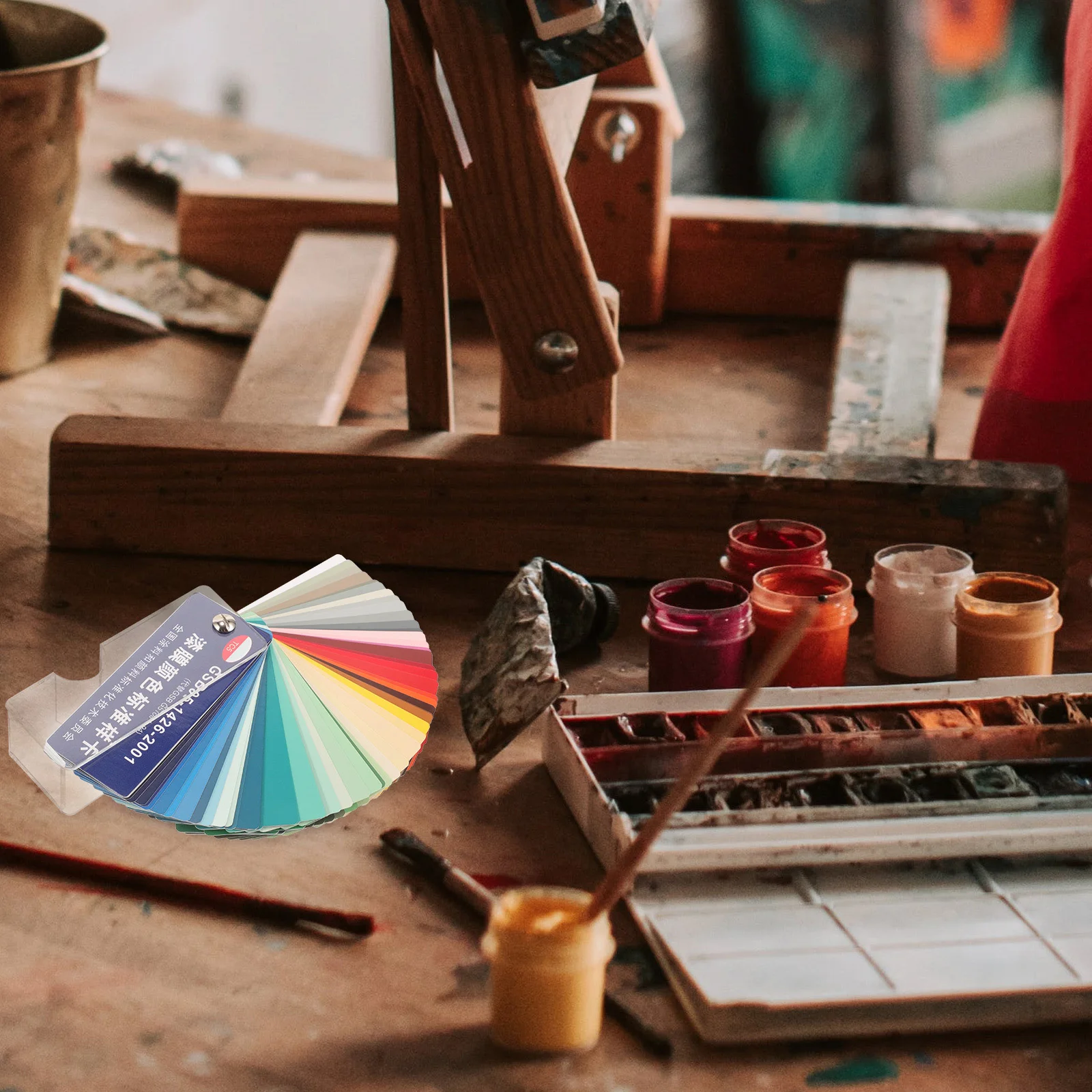 

1Set Paint Color Sample Cards Multi Standard Colors Accurate Portable Color Chart Cards for Floor Paint Hardware DIY Projects