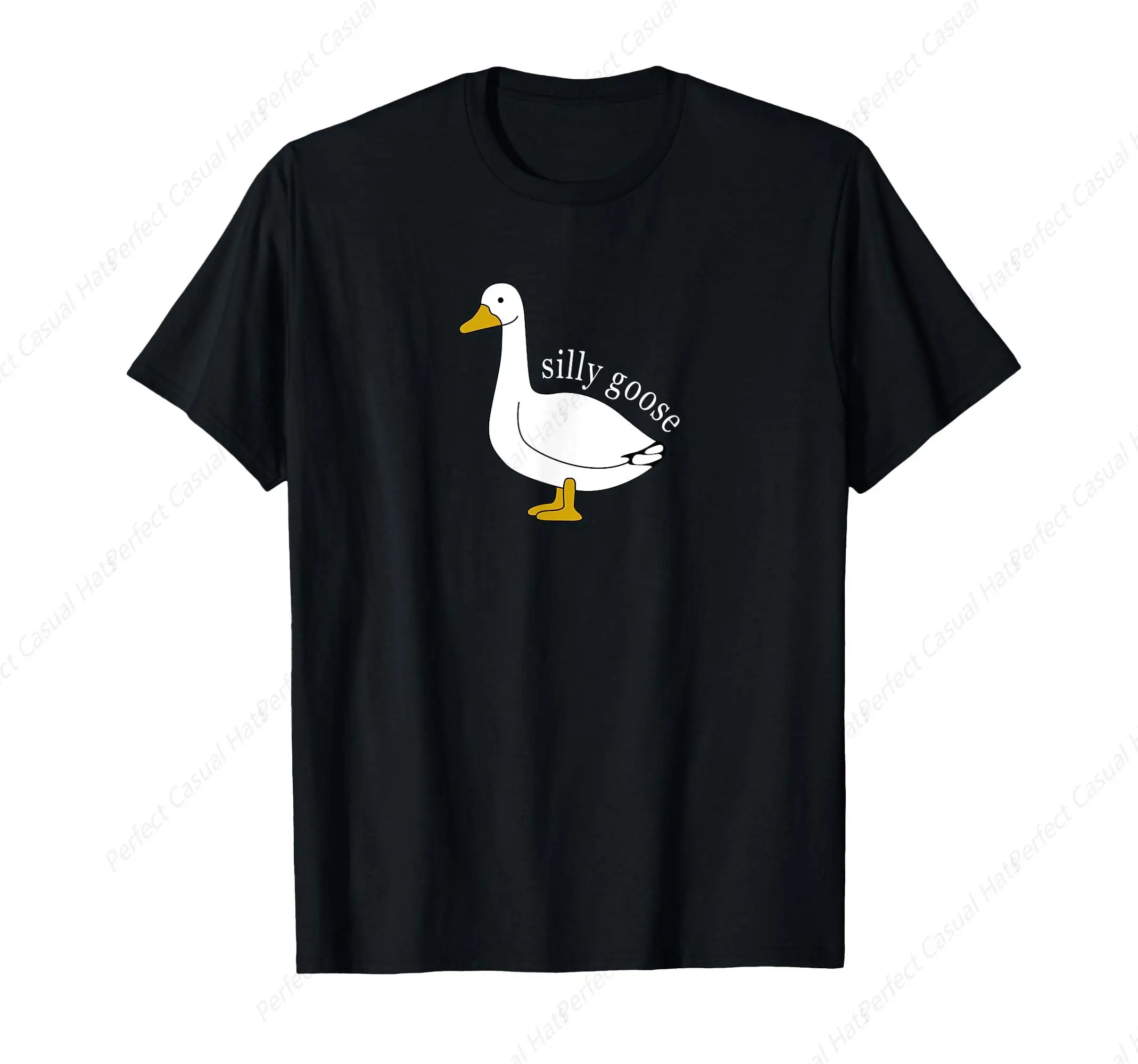 

Funny Silly Goose Meme Cute Goose Aesthetic Trendy Clothing T-Shirt Leisure Youth Tee Shirt Cotton Funny Short Sleeve