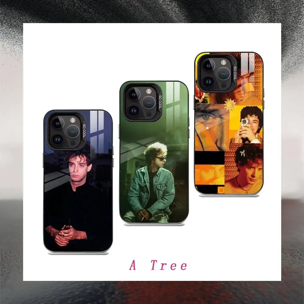 

G-Gustavo C-Cerati Singer Phone Case For iPhone17, 16,15,14,13,12 Pro Max Black Candy Matte Shockproof Cover