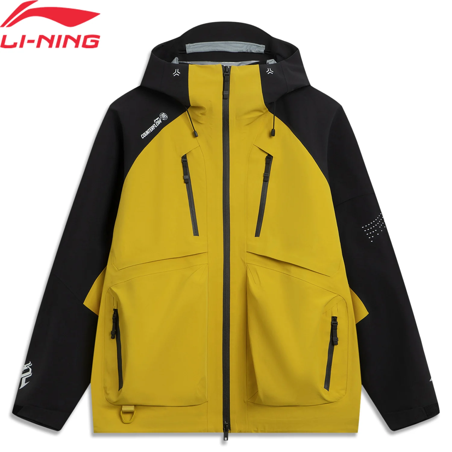 

Куртки Li-Ning унисекс для активного отдыха, однослойные, ветрозащитные, свободного кроя, со светоотражающими элементами, модель AEMV037