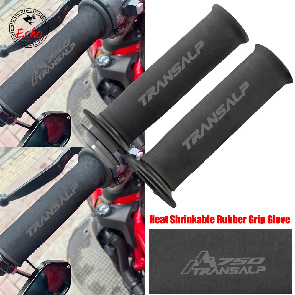 2024 Hot sale For HONDA TRANSALP 600 650 700 xlv650 TRANSALP 750 Motorcycle Accessories No-slip Heat Shrink Handle Grip Cover