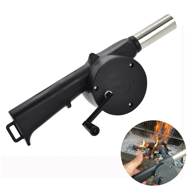 Barbecue Manual Blower Small Manual Blower Combustion-assisted Hand Hair Dryer Outdoor Barbecue Hair Dryer Barbecue Utensils