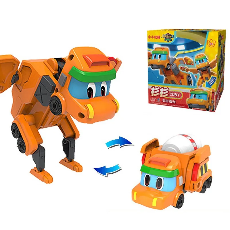 Big Gogo Dino Explorers Deformation Engineering Car Action Figures Transformation Technical Vehicle Toys for Kids Gift