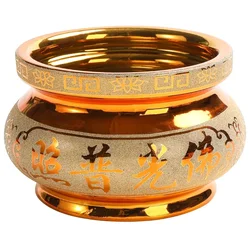 Ceramic incense burners for Buddhist household ancestral halls, small incense burners, Buddhist utensils, handicrafts feng shui
