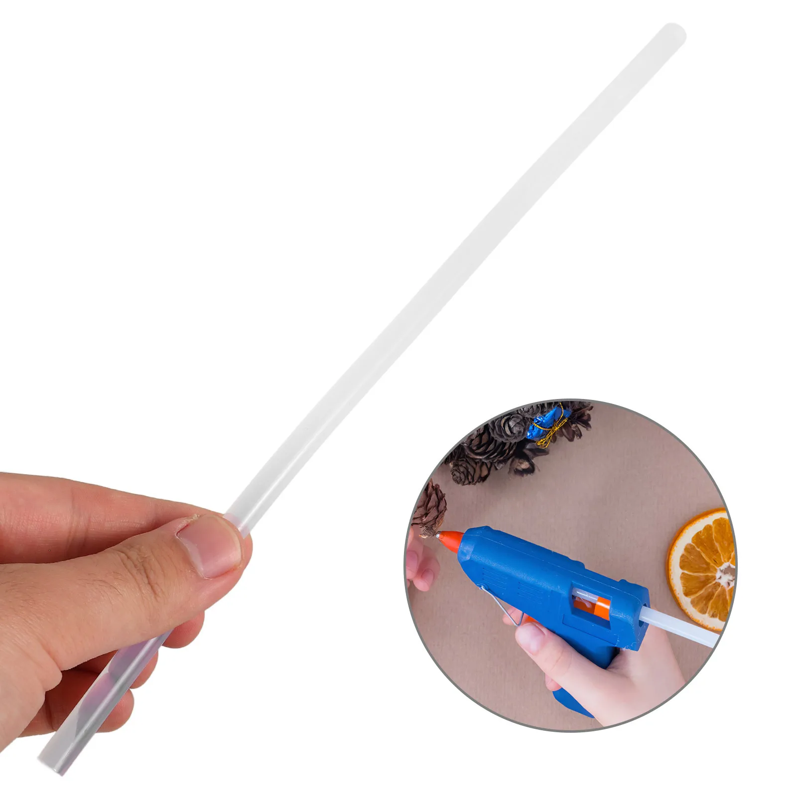 

20Pcs Hot Glue Sticks Strong Adhesion Fast Melting DIY Craft Accessories Glue Rod DIY Crafts Tools Crafting Kit