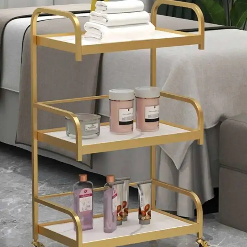 

Tea Trolley Hairdresser Salon Tattoo Equipment Nail Rolling Salon Trolley Storage Carrello Attrezzi Commercial Furniture RR50ST