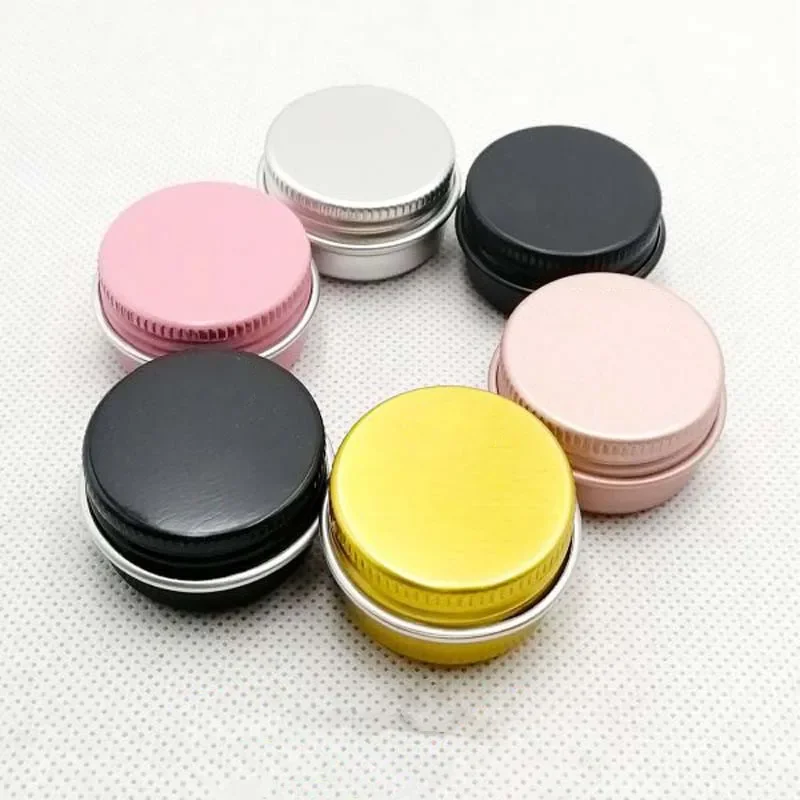 

5g 10g Travel Containers for Cosmetic Cream 50pcs Colorful Aluminum Can Makeup Storage Metal Cans Cosmetics Jars With Lids Set