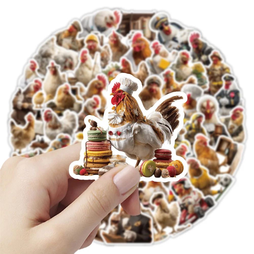 

10/50PCS Zodiac - Rooster Stickers Cartoon Realistic Graffiti DIY Guitar Refrigerator Phone Laptop Suitcase Water Cup Skateboard