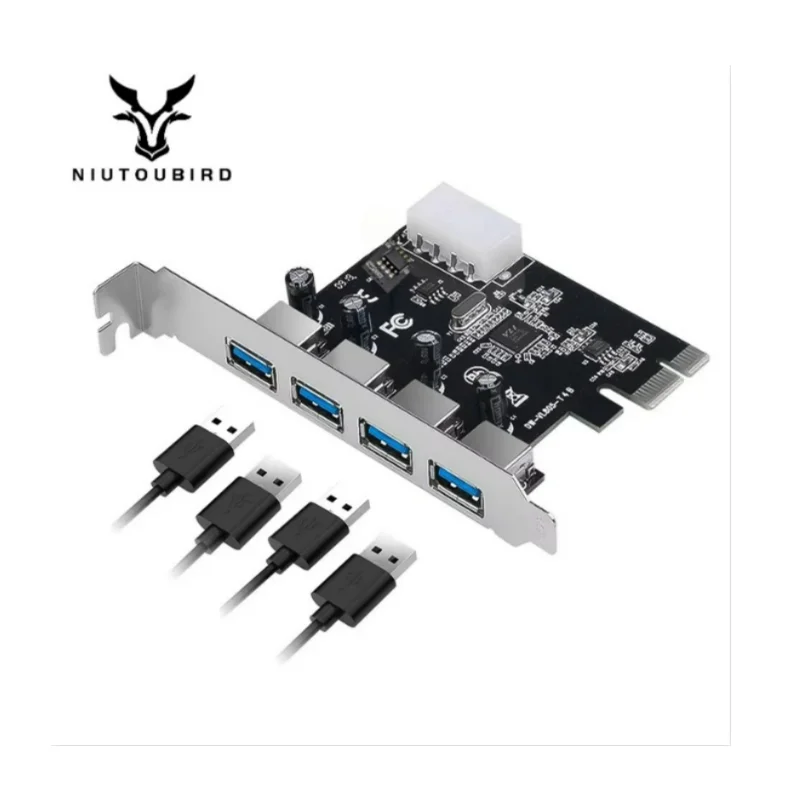 

4 Port USB 3.0 PCI-E Expansion Card PCI Express PCIe USB 3.0 HUB Adapter 4-Port USB 3.0 Controller USB 3 0 PCI e PCIe Express