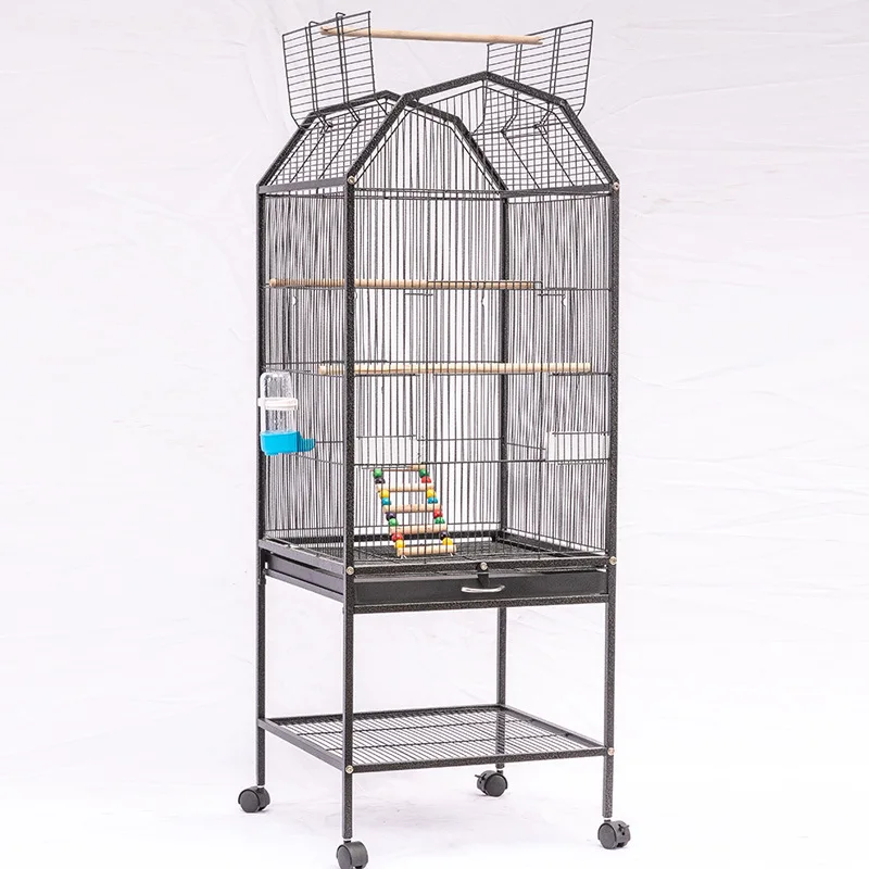 

Ornamental Bird Villa Pet Cage Wood and Metal Bird Cage Parrot Cage Wire