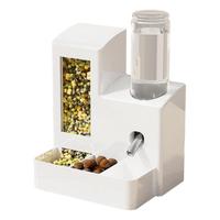 Pet Feeder for Home Bunny Ferrets 3-in-1 Automatic Hamster Feeder with 125ml Bottle for Small Food Water Dispenser for Home