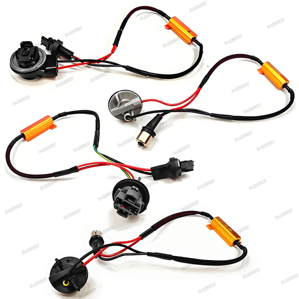 50W 8RJ 1PCS BA15S BAU15S 3156 7440 T20 Hyper Flash Fix Error Wiring Adapters LED Turn Signal Lights Load Resistor Adapter