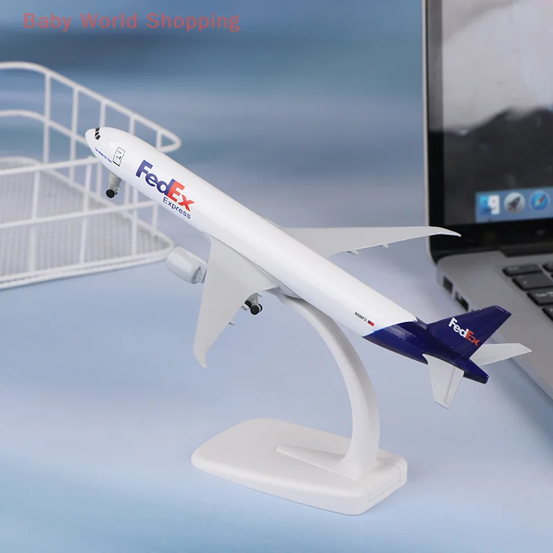 

1 Set 20cm Air Fedex Express Airlines 777 Metal Alloy Model Plane Kits To Build With Wheels Landing Gears Airplane Model