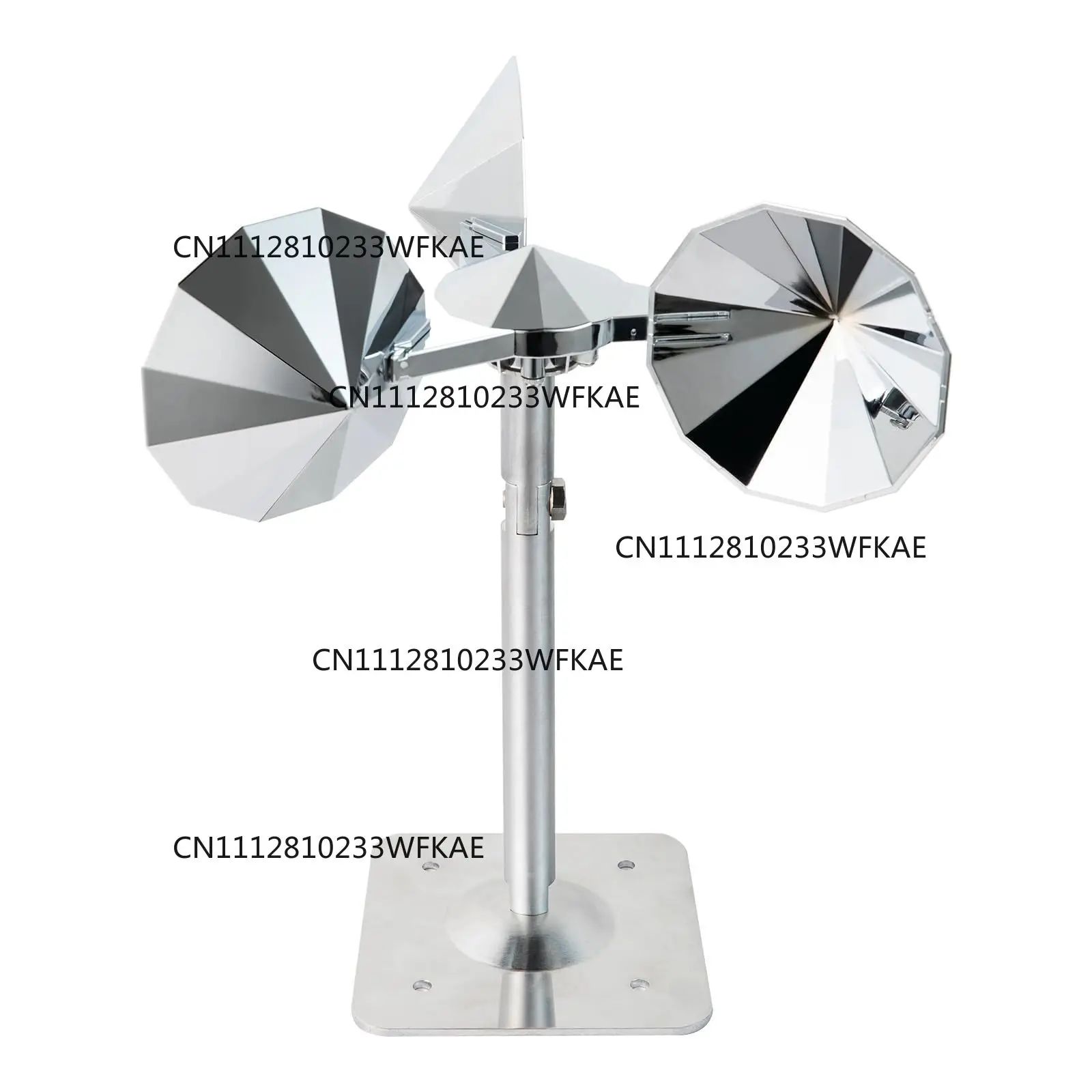 Bird repellent reflective rotating device scares away pigeons, woodpeckers and other birds